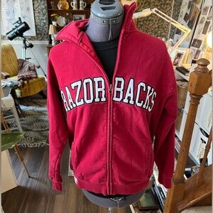 Arkansas Razorbacks full zip sweatshirt by game day outfitters size S